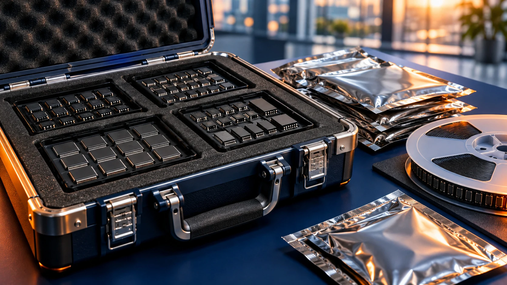 Illustrative component preparation and protective packaging