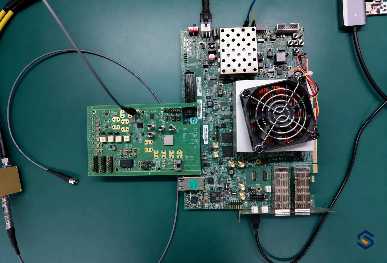 Digitizer board test connection photo published by SZIME