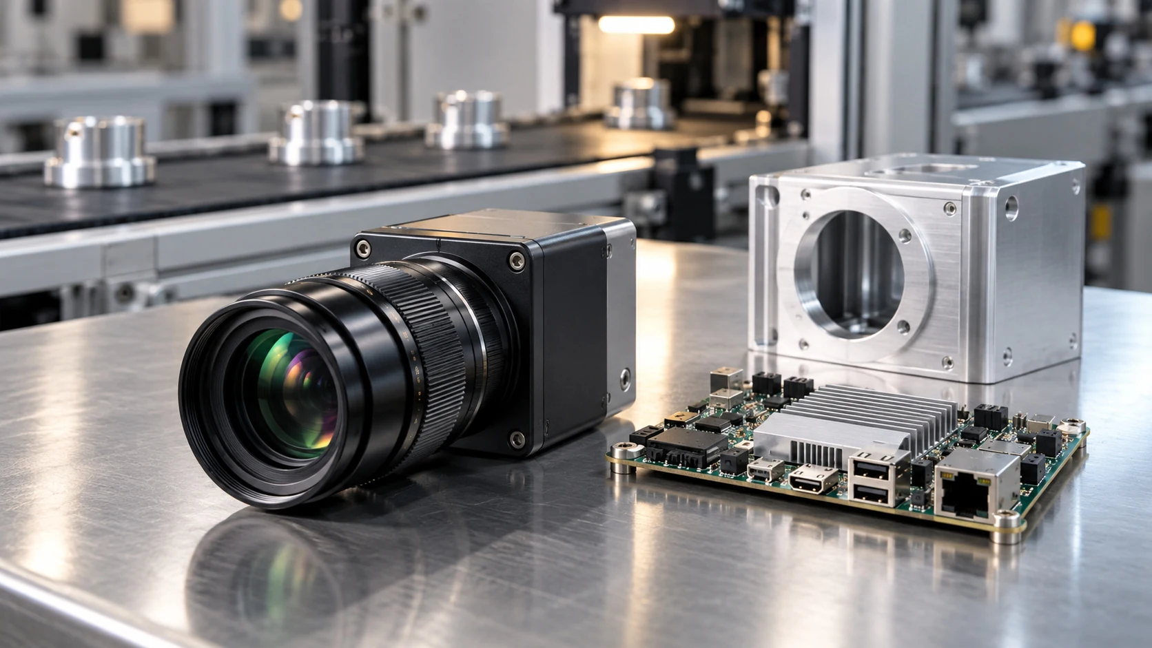 Illustrative embedded processing and industrial imaging scene